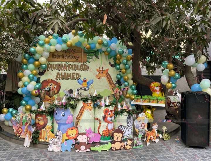 Luxury Jungle Animal Birthday Decor Lahore