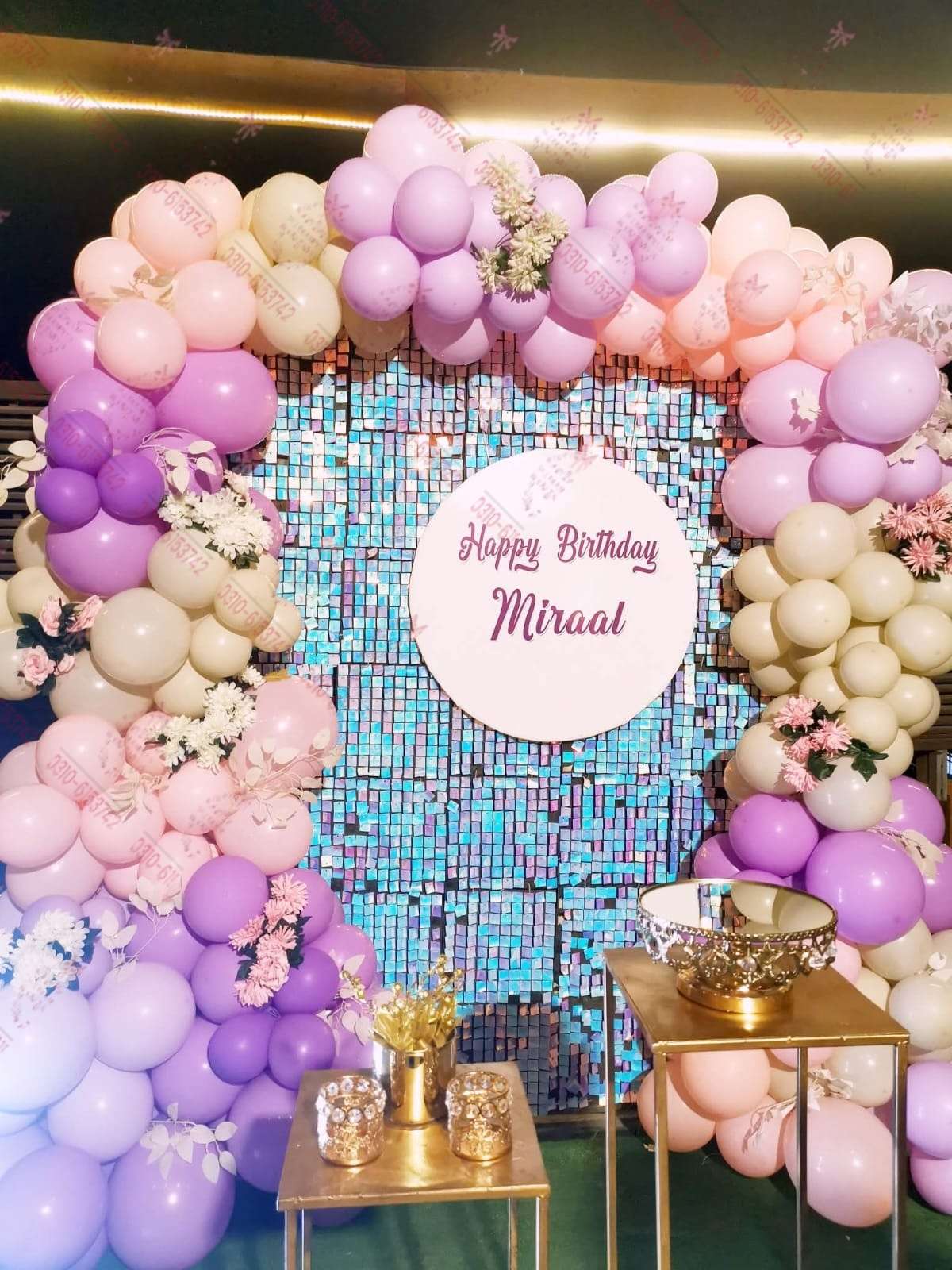 Female Best Birthday Decor Setup Lahore
