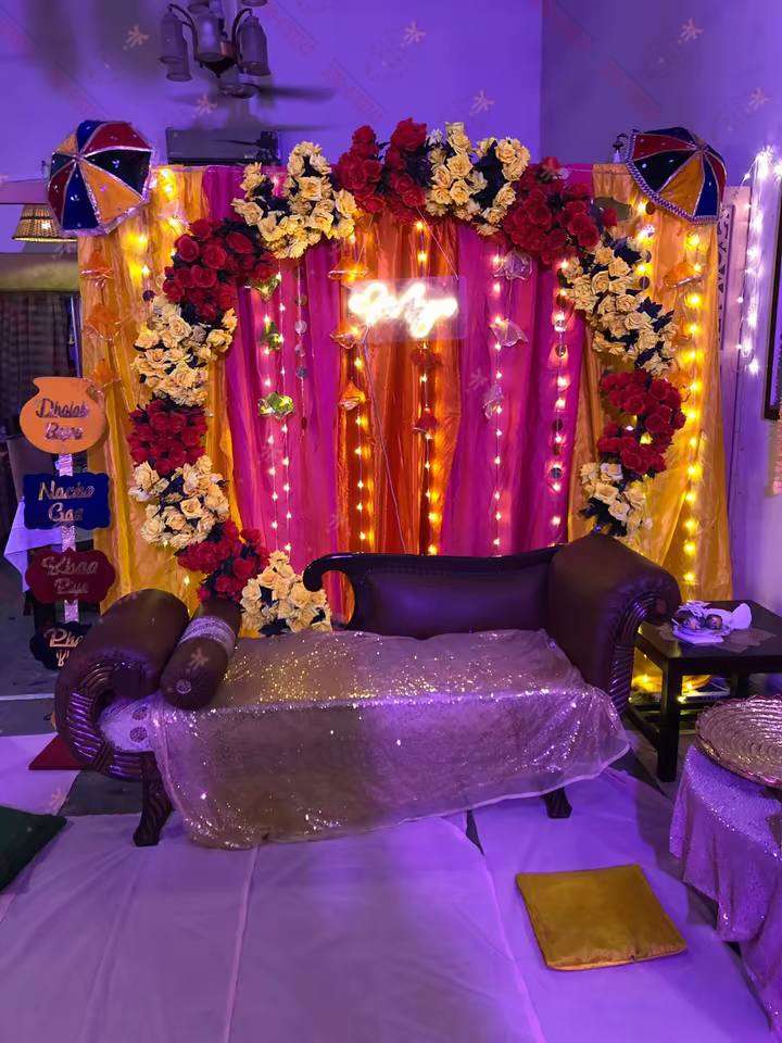 Dholki Event Decor Setup Lahore
