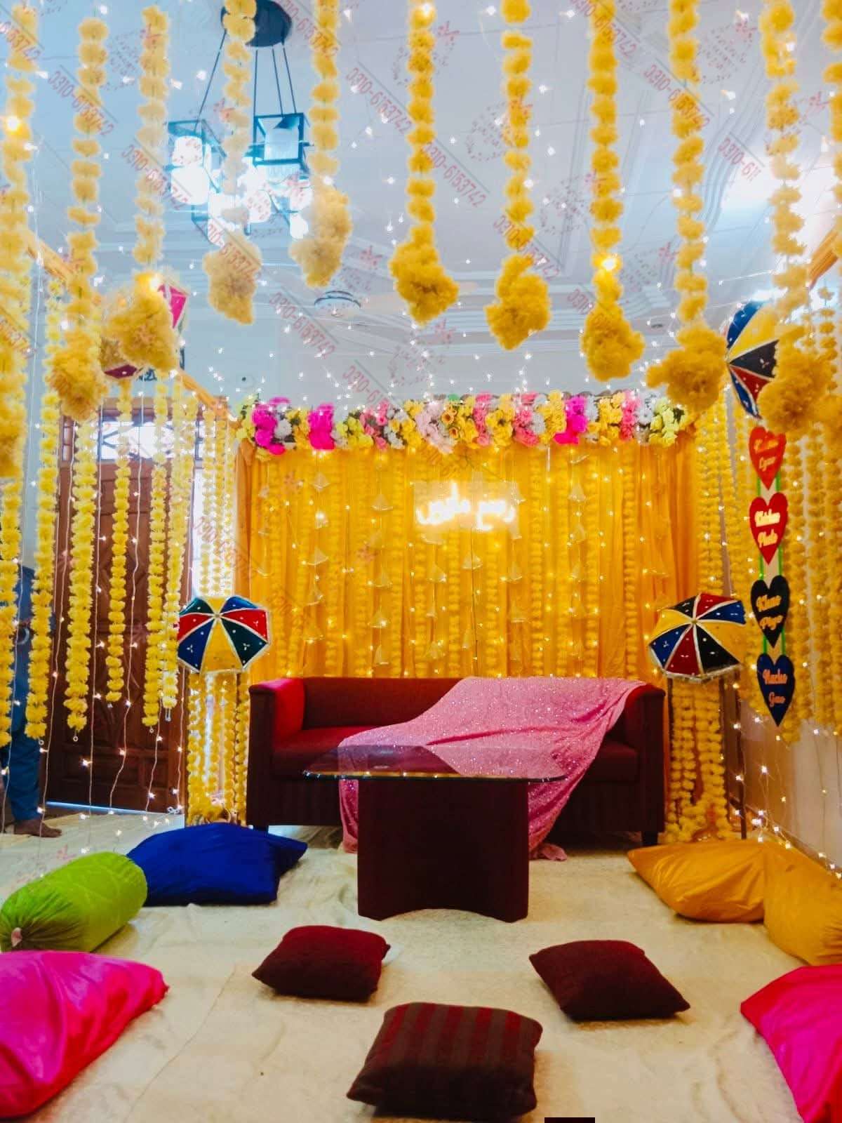 Pink Mayon Mehndi Decor Lahore