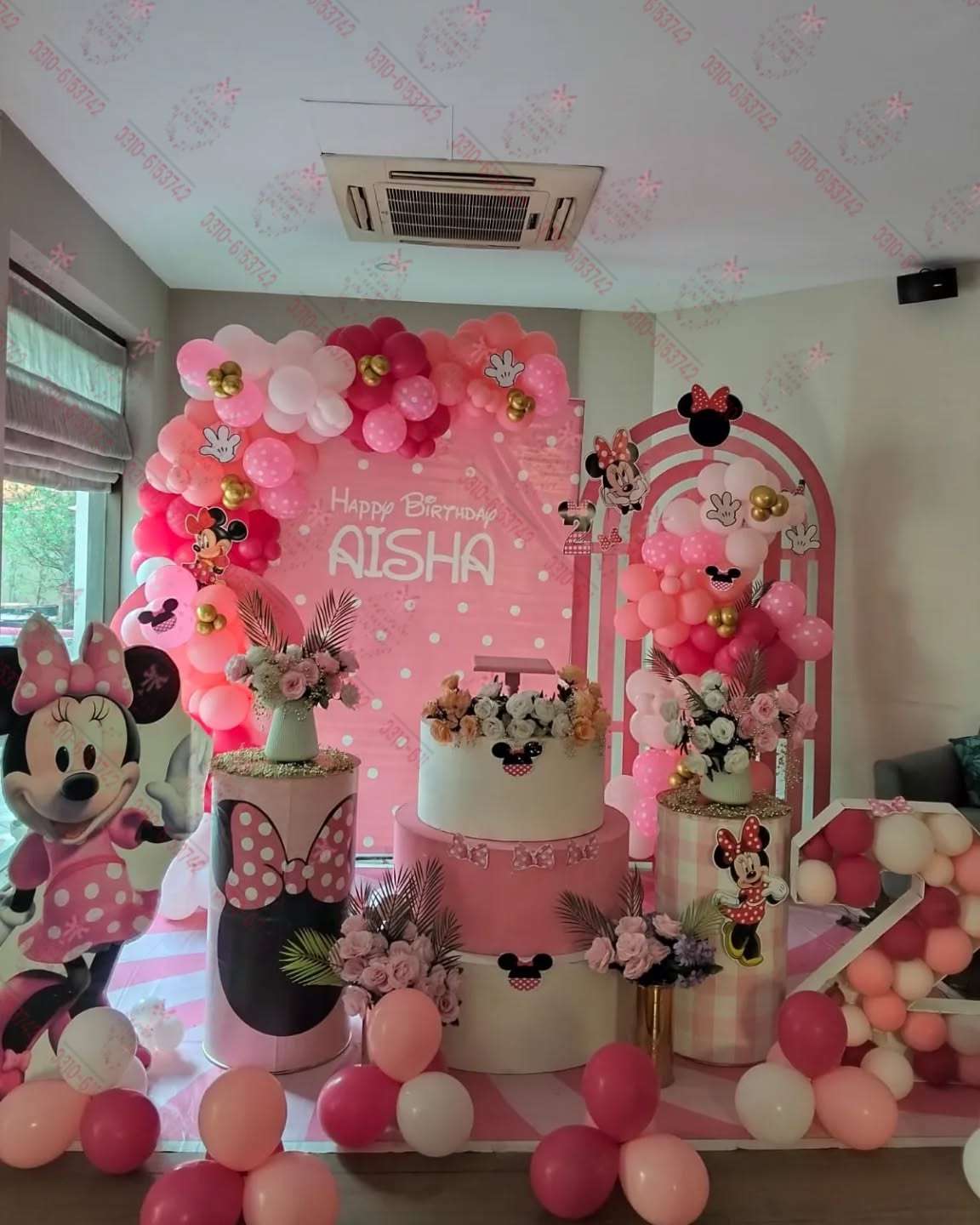 Pink Theme Baby Girl Event Decor in Lahore | SweetBloomEvents