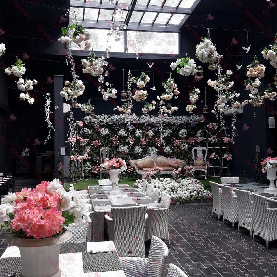 Wedding Floral Table Setup Decor Lahore