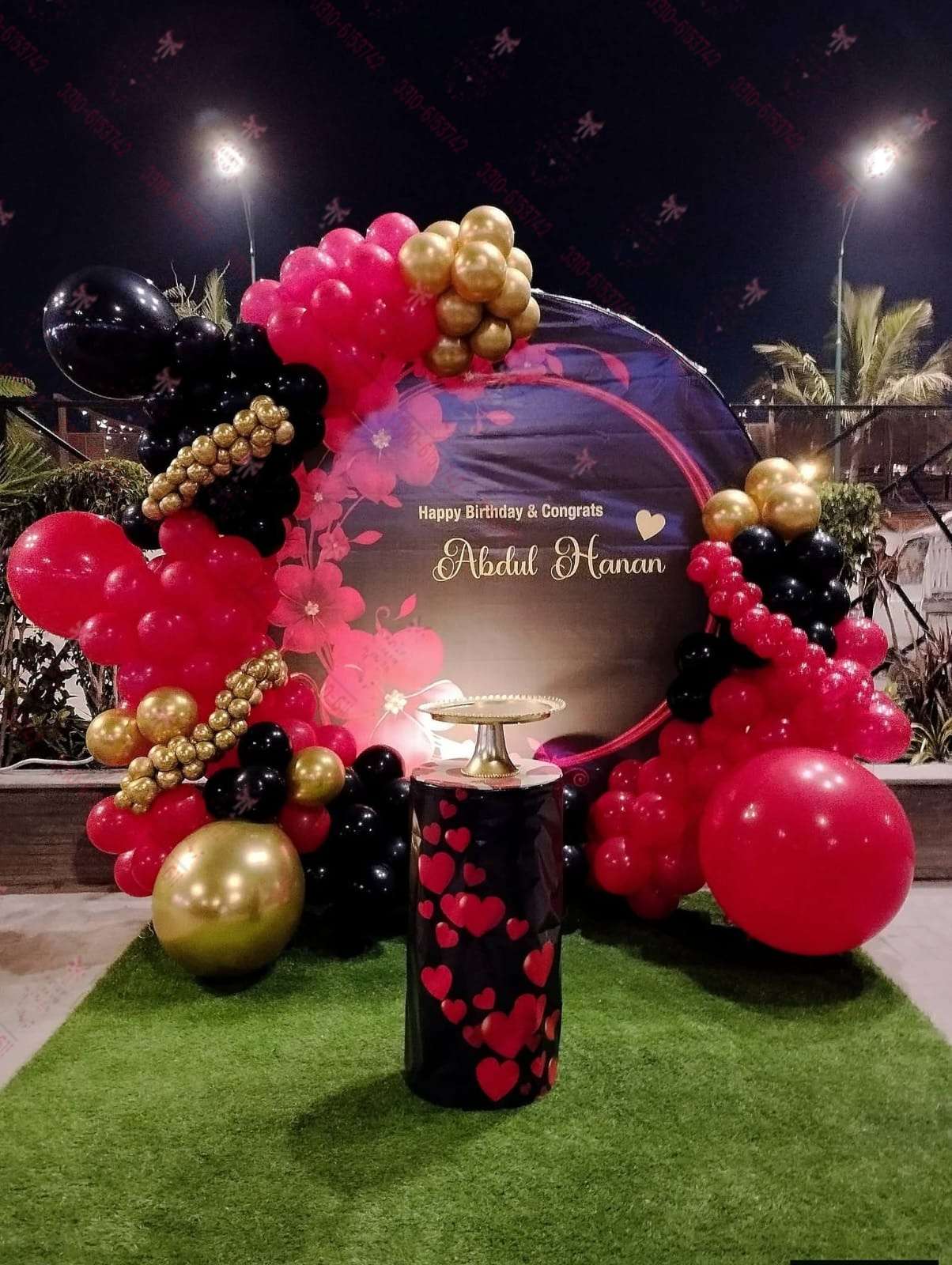 Anniversary Love Theme Decor Setup Lahore