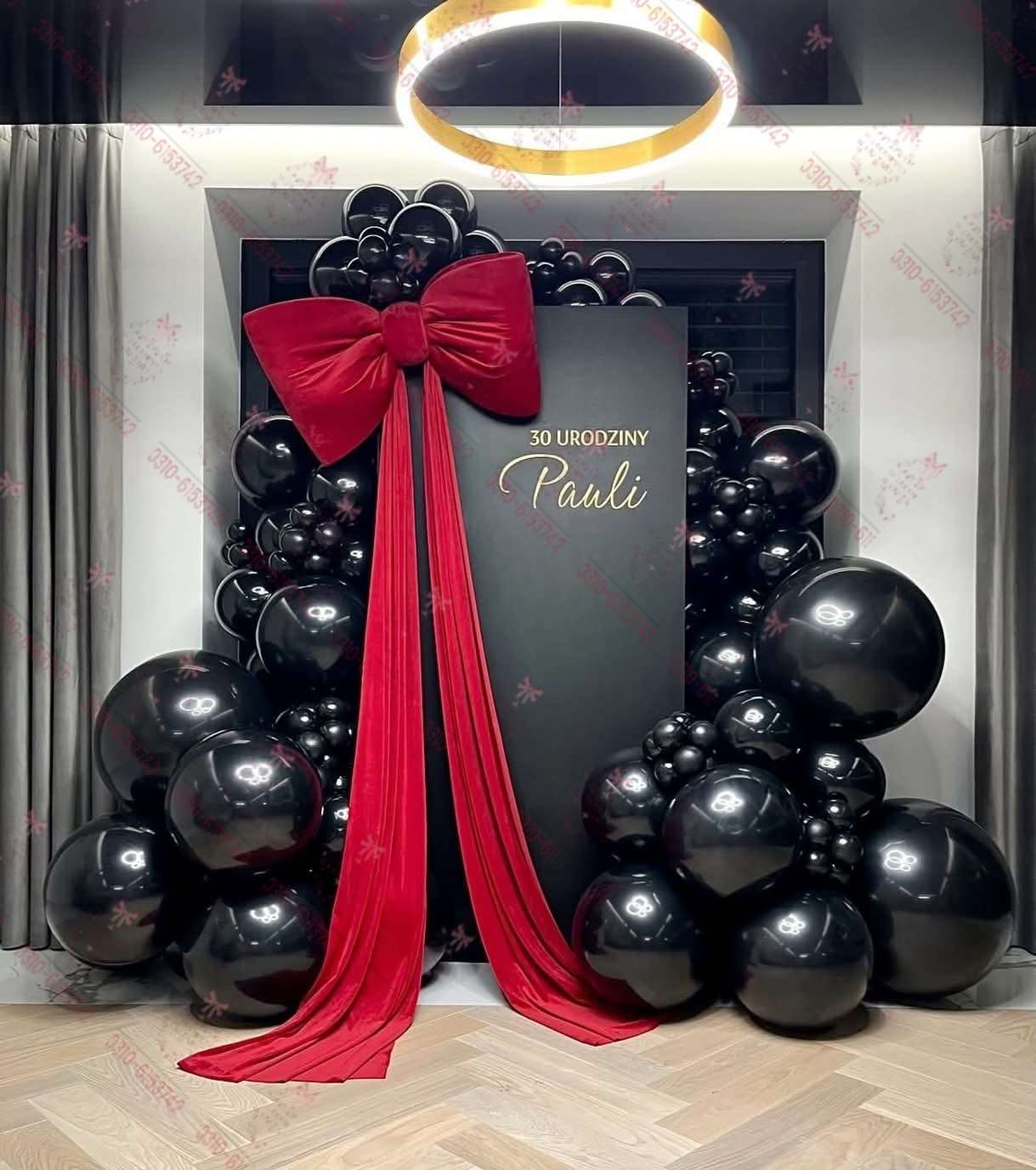 Black Anniversary Theme Event Decor Lahore
