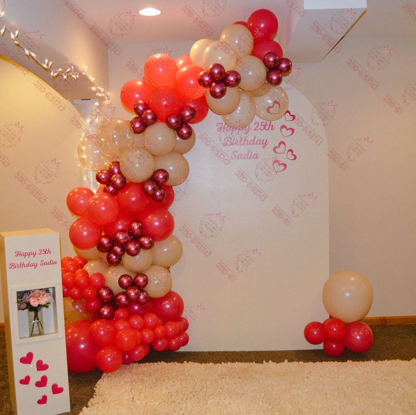 Simple Anniversary Decor Setup Lahore