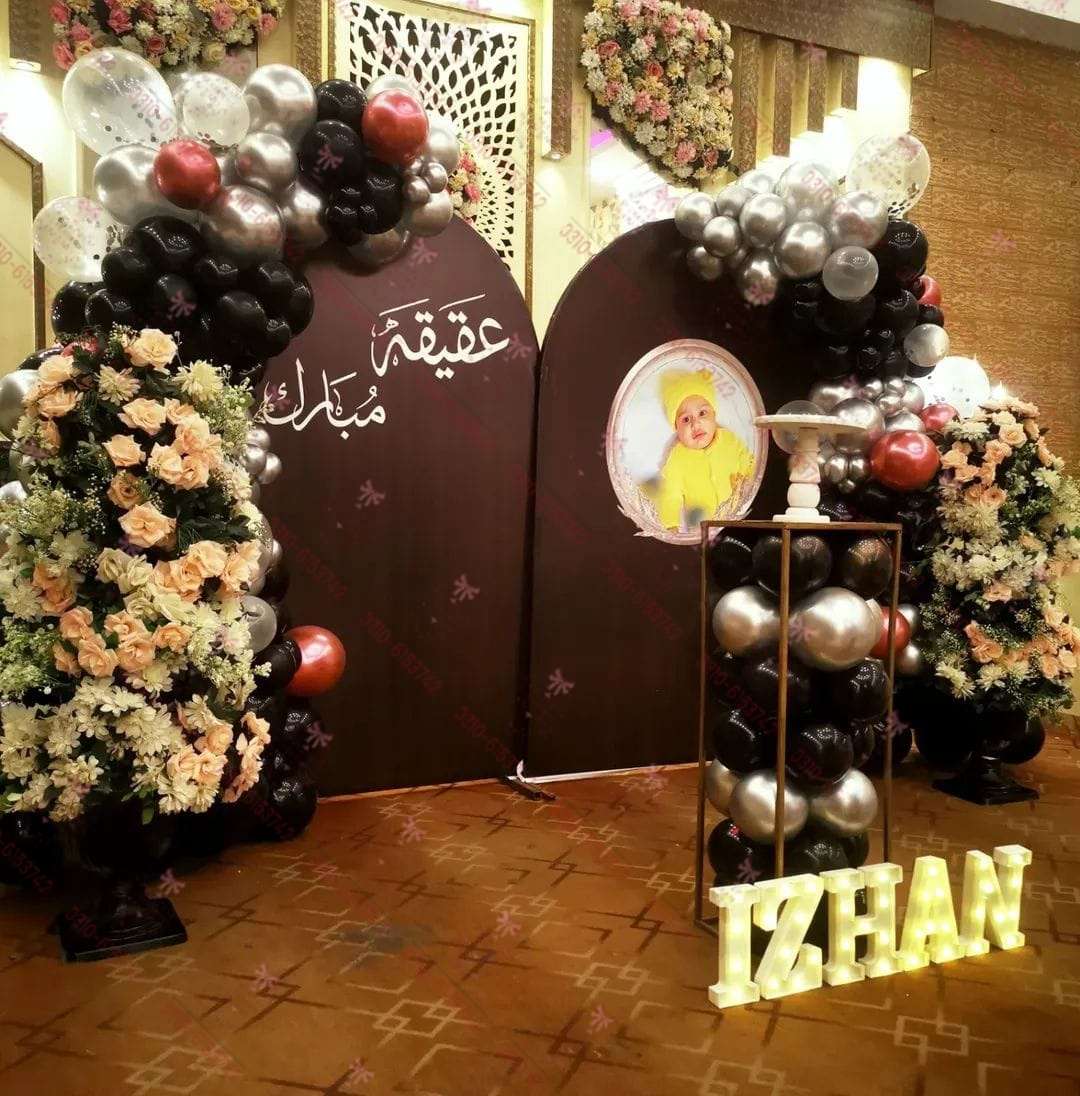 Aqiqah Mubarak Theme Decor Lahore