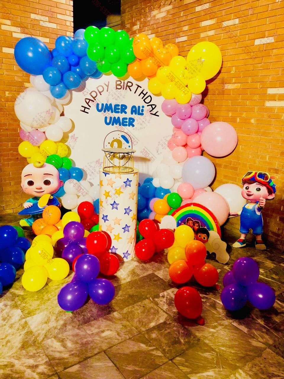Cocomelon Kids Theme Birthday Event Decor Lahore