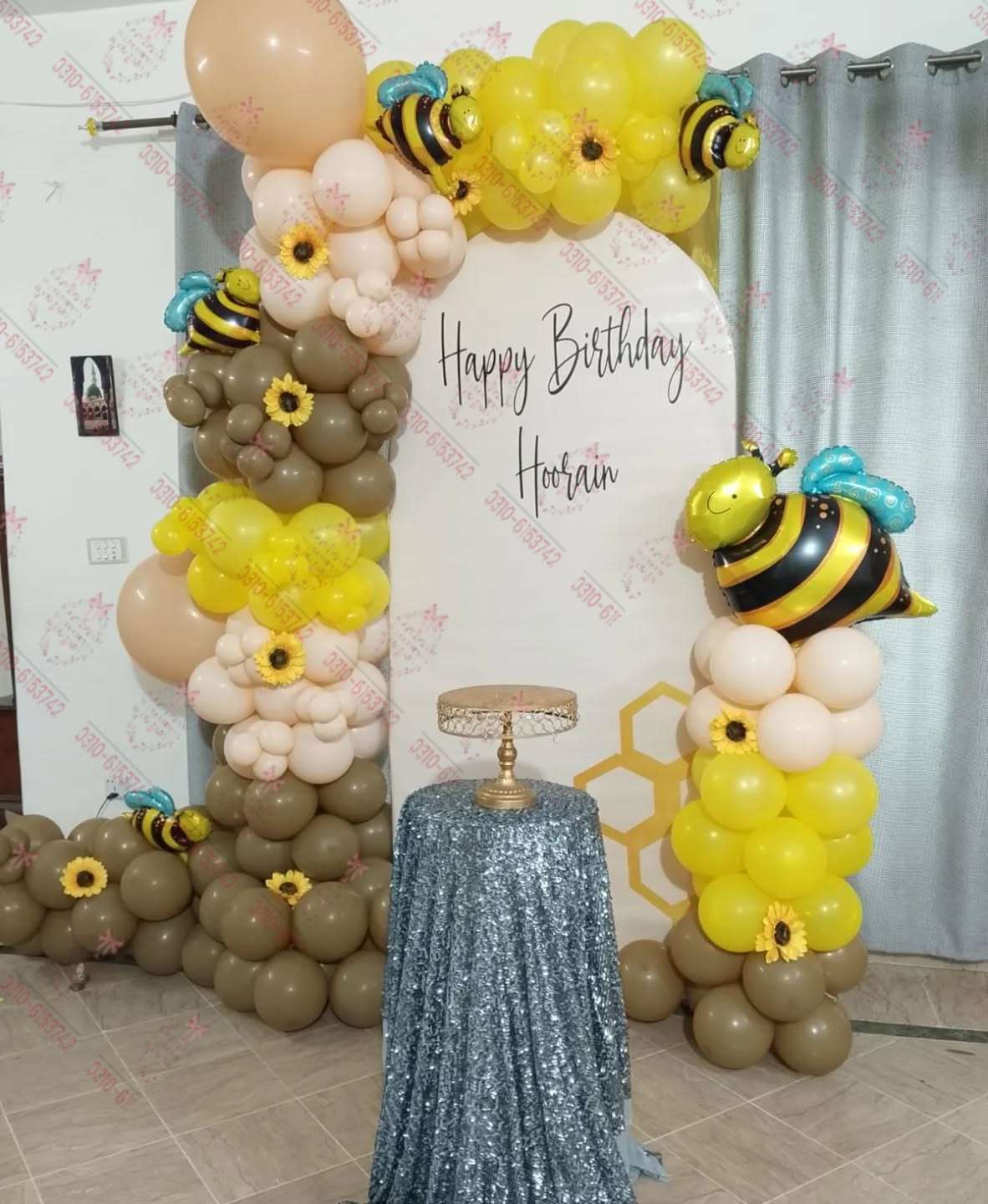 Honey Theme Decor Setup Lahore