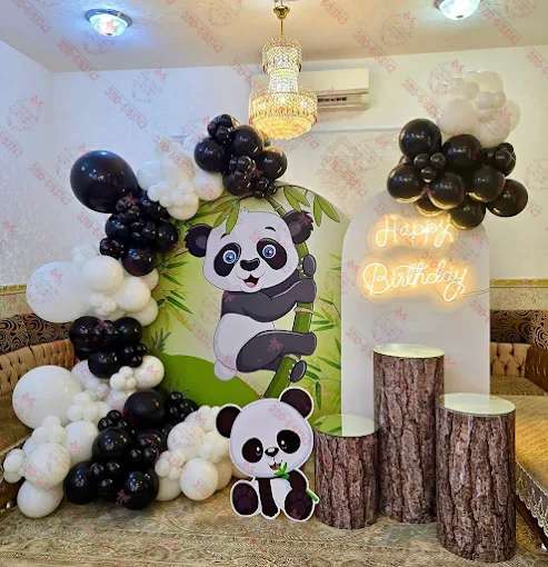 Panda Theme Kids Birthday Decor Lahore