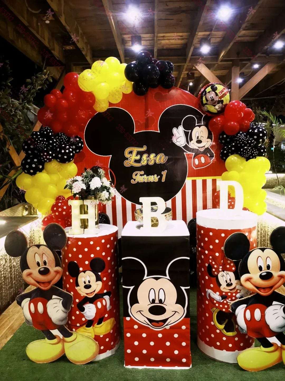 Mickey Mouse Theme Baby Boy Birthday Event Decor Lahore