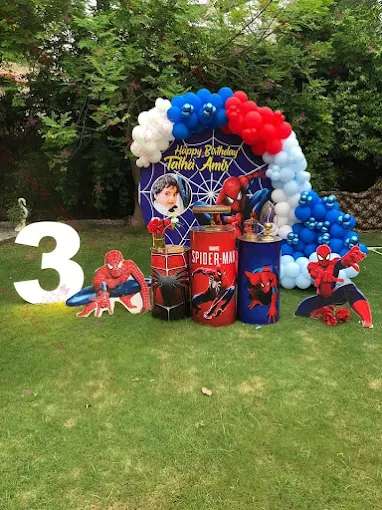 Spiderman Theme Kids Baby Boy Birthday Event Decor Lahore
