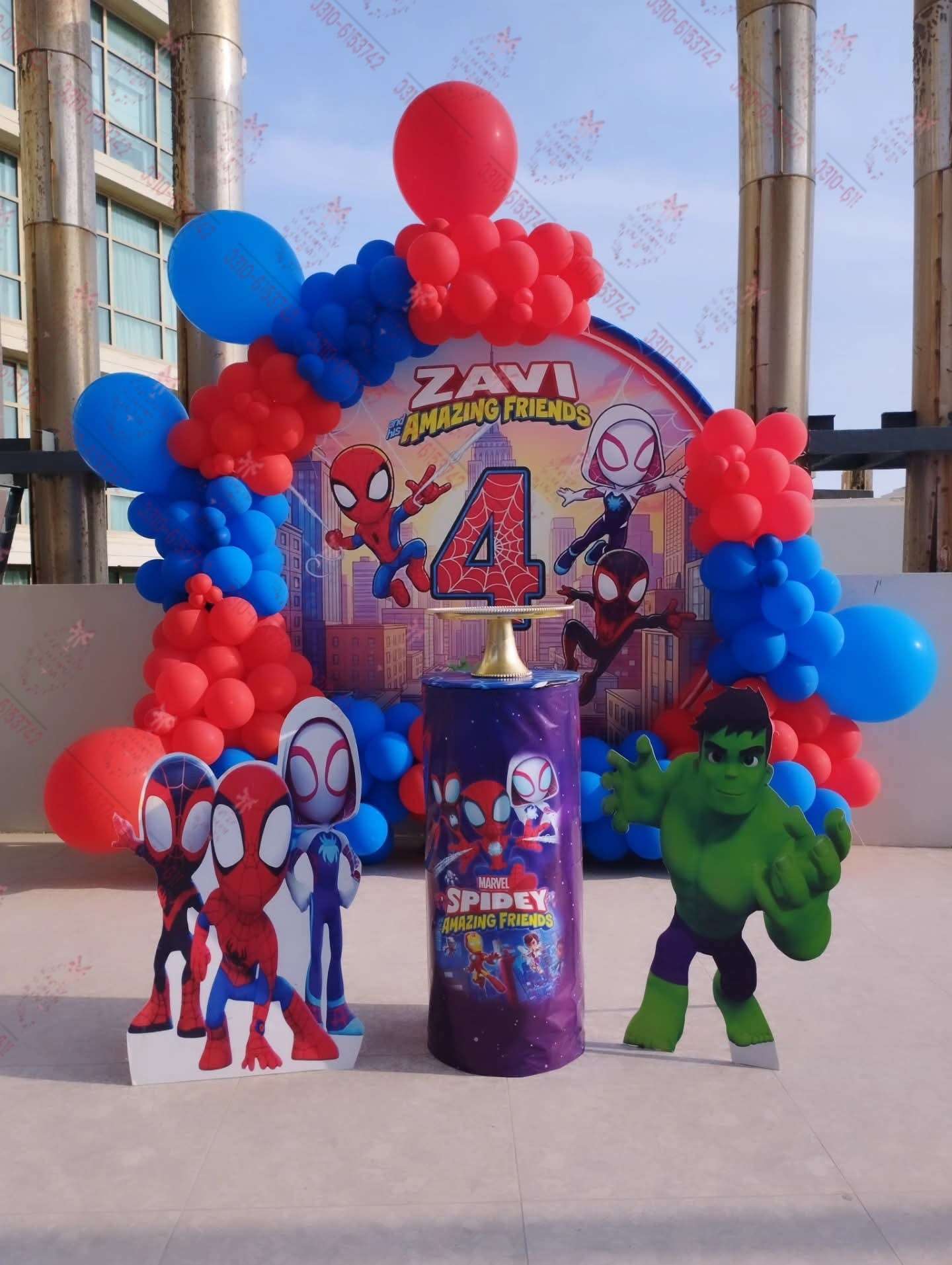 Superhero Theme Baby Boy Birthday Event Decor Lahore