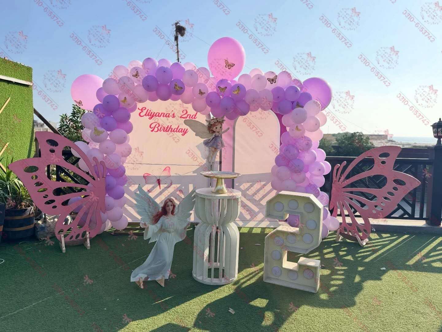 Baby Girl Butterfly Themed Decor Lahore