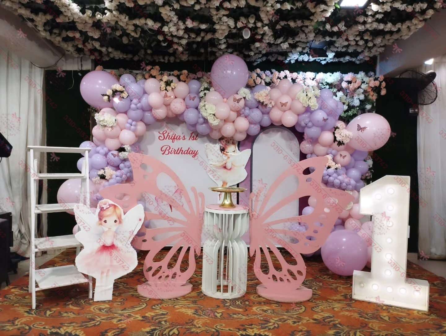 Baby Girl Theme Decorations Setup Lahore
