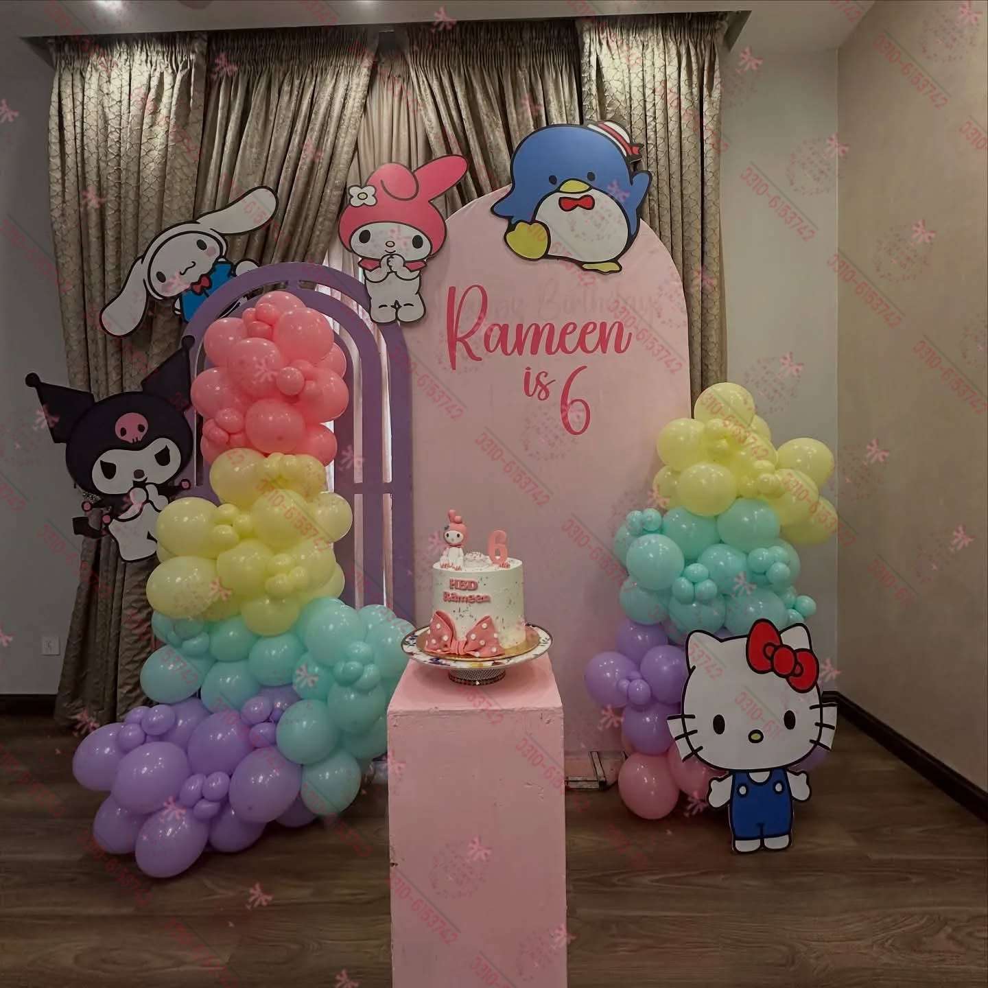 Hello Kitty Baby Girl Birthday Event Decor Lahore