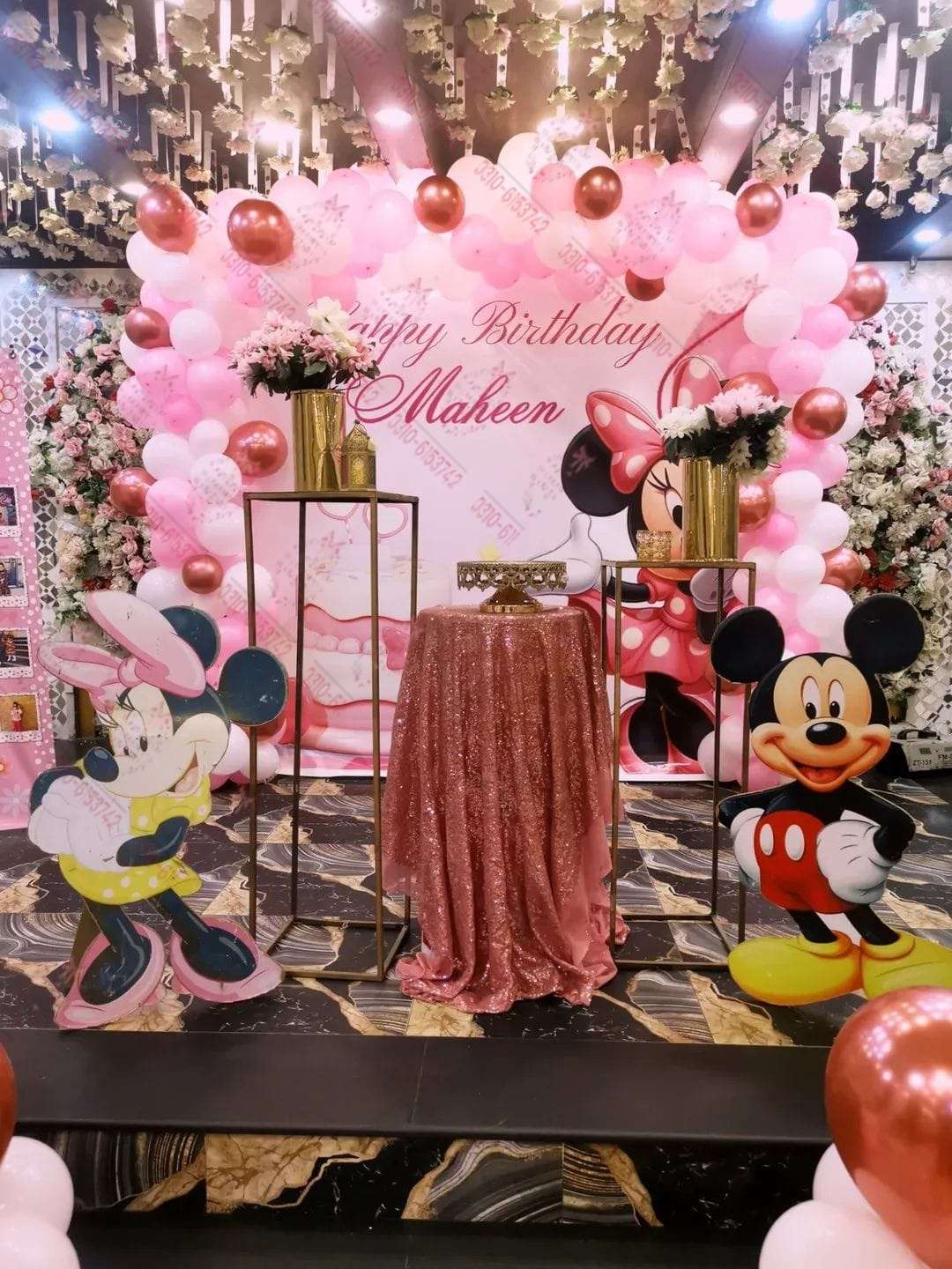Minnie Mouse Baby Girl Birthday Event Decor Lahore