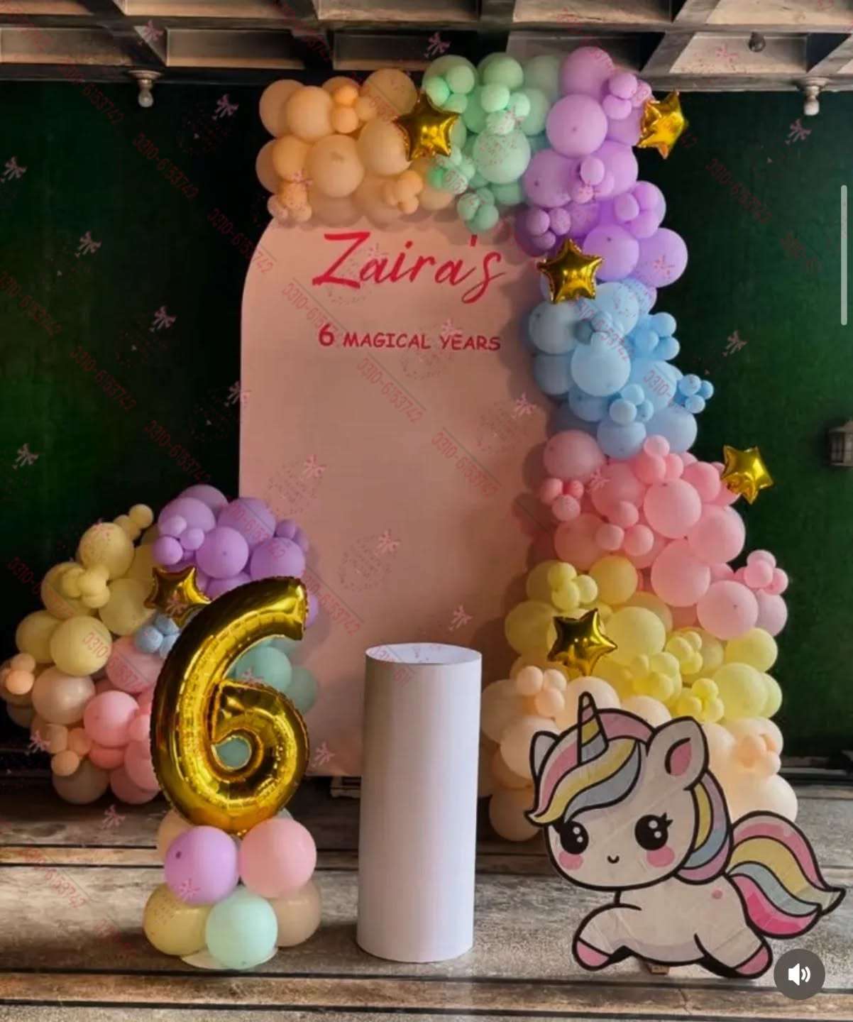 Unicorn Theme Birthday Venue Decor Lahore