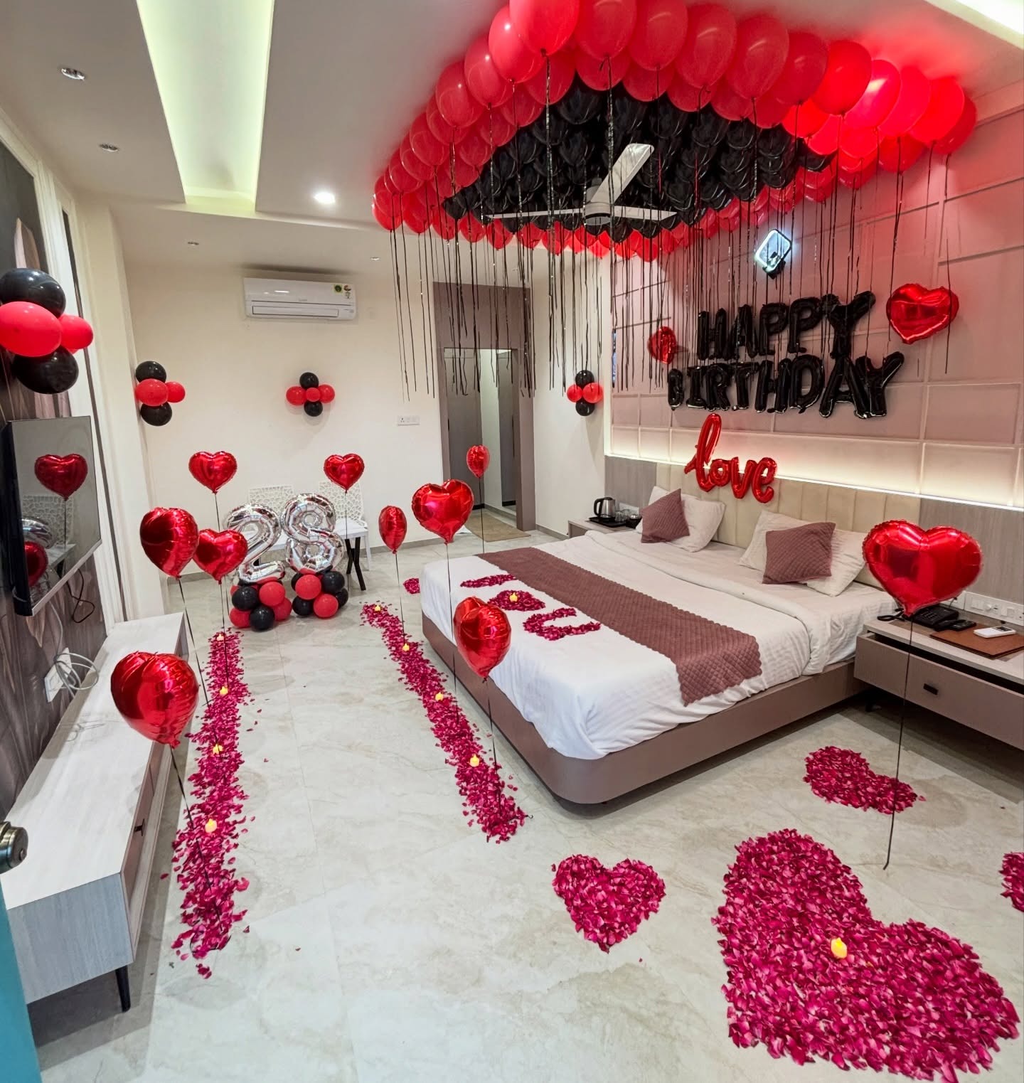 Anniversary surprise decoration in Lahore