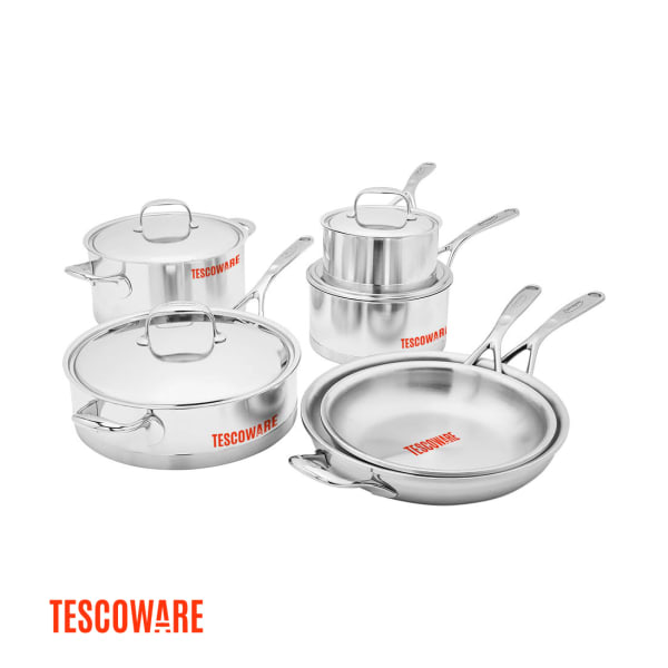 Tescoware Premium Stainless Steel Cookware Set