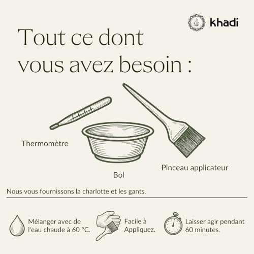 Vue 5 de Khadi Chatain Clair Coloration