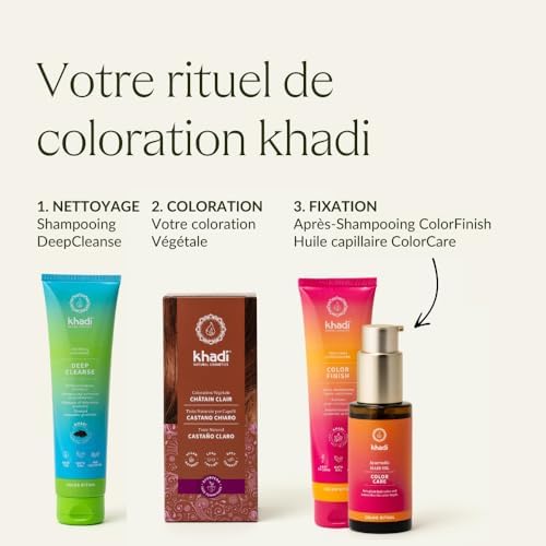 Vue 6 de Khadi Chatain Clair Coloration
