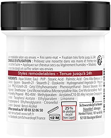 Vue 3 de Schwarzkopf Taft Pate Cheveux