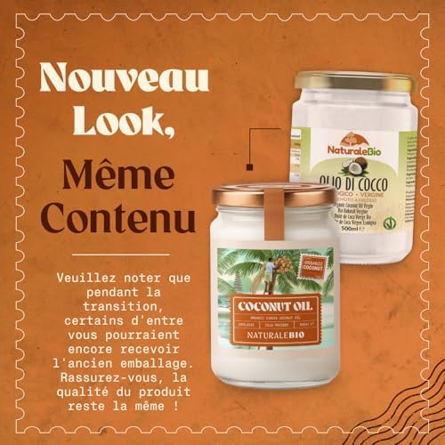 Vue 4 de Naturalebio Huile De Coco