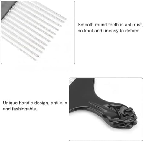 Vue 5 de Peigne Afro En Metal