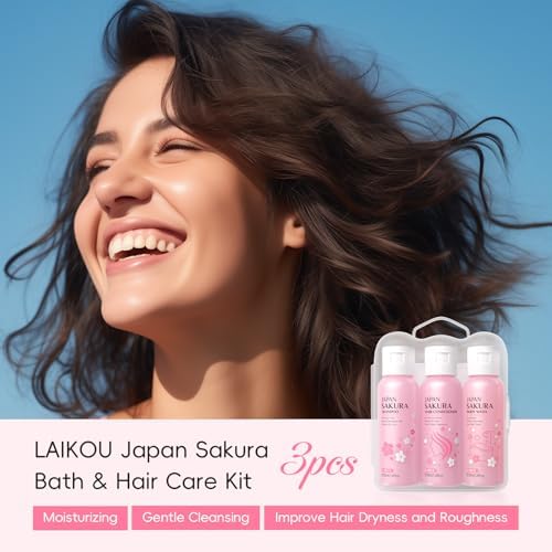Vue 2 de Laikou Sakura Kit Shampooing