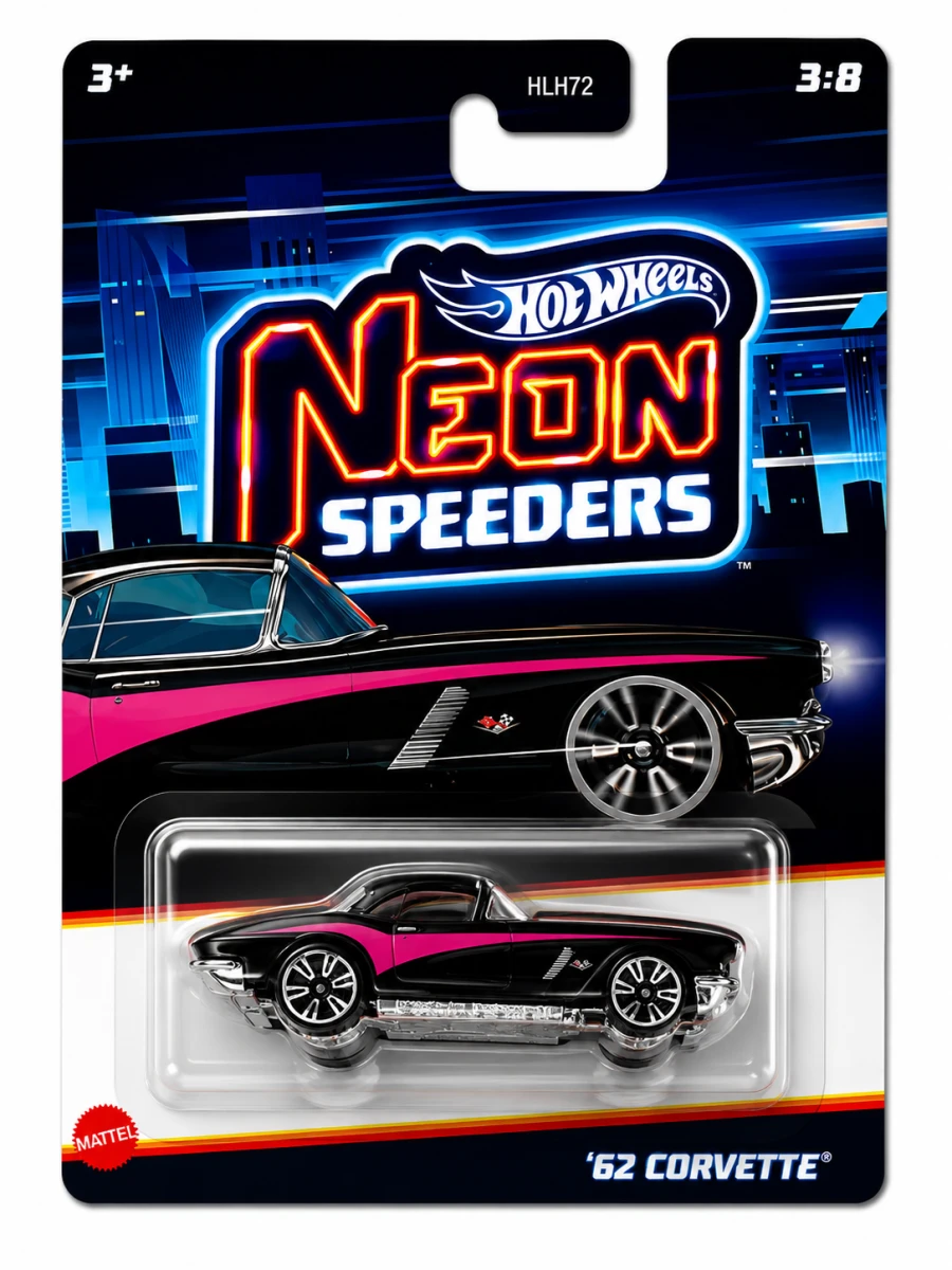 Hot Wheels Neon Speeder '62 Corvette | i-robox