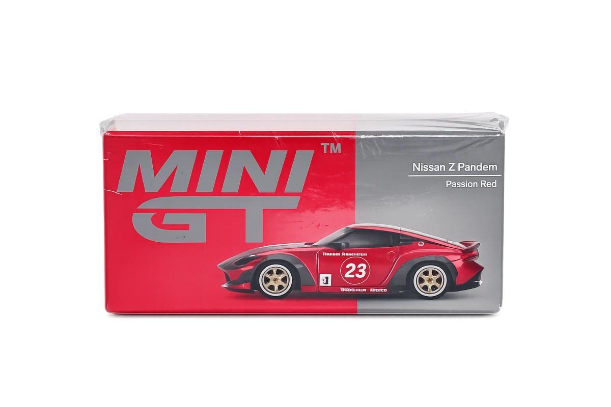 MINI GT Nissan Z Pandem Passion Red | i-robox