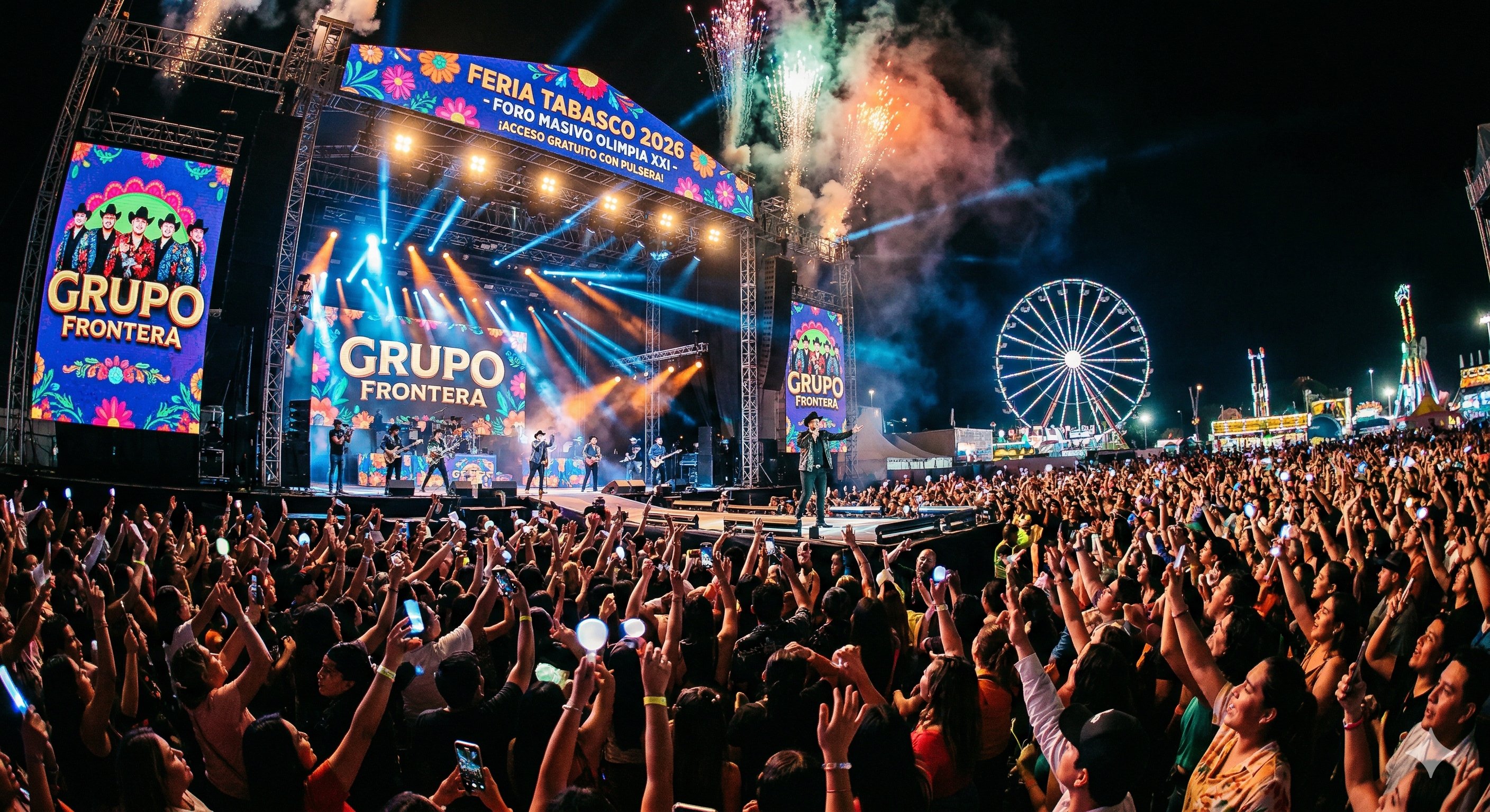 Grupo Frontera en la Feria Tabasco 2026 — Concierto Gratuito Foro Tabasco