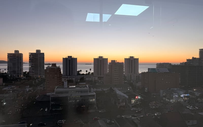 Vista al mar desde la clínica de Viña del Mar