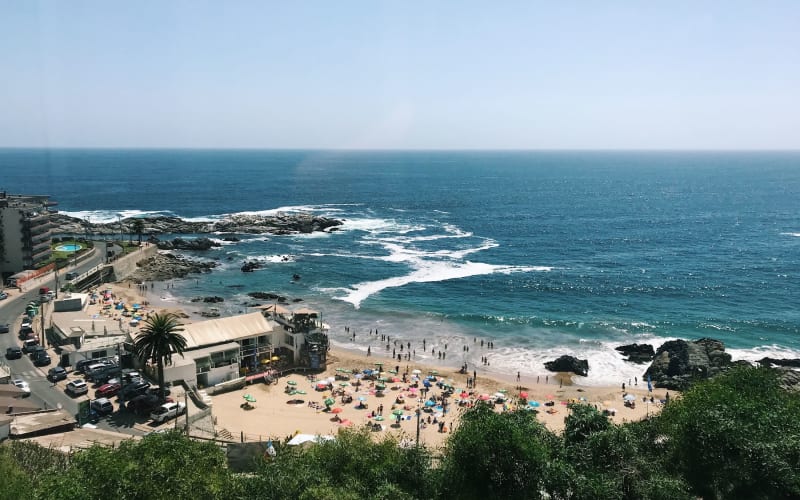 Playa y costanera de Viña del Mar, sede Viña del Mar