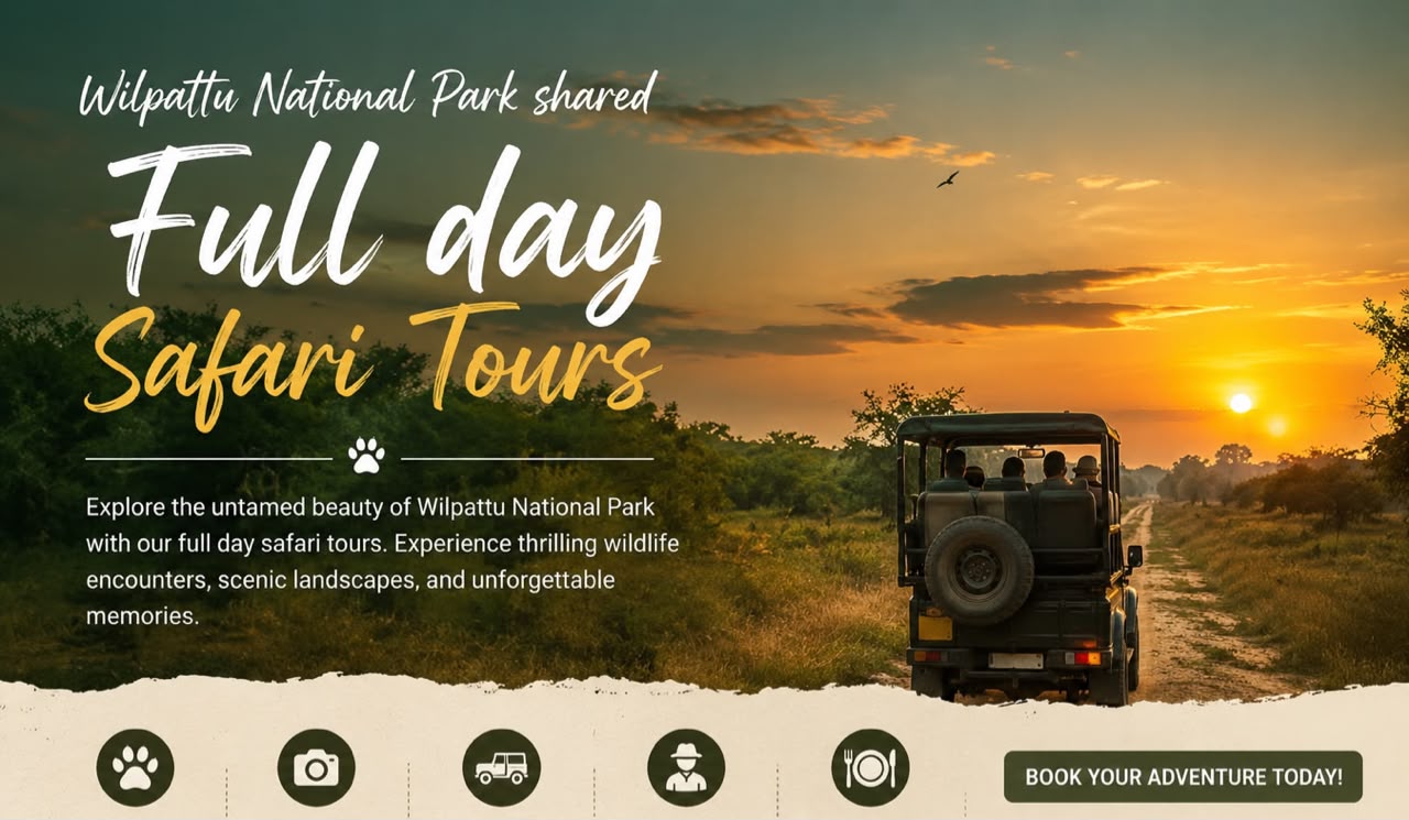 Wilpattu National Park Shared Full Day Safari Tour