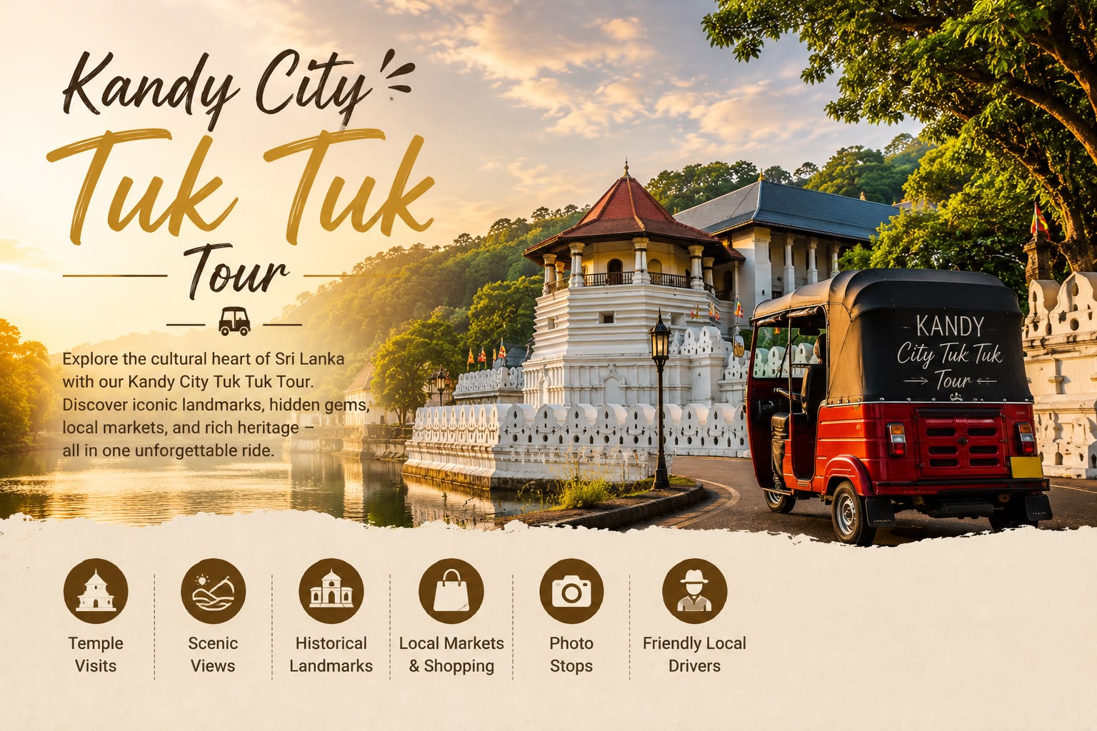 Kandy City Tuk Tuk Tour