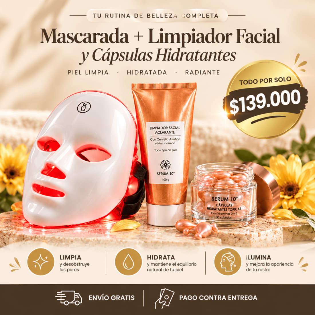 ✨ ¡Luce una piel más luminosa, firme y renovada desde casa!