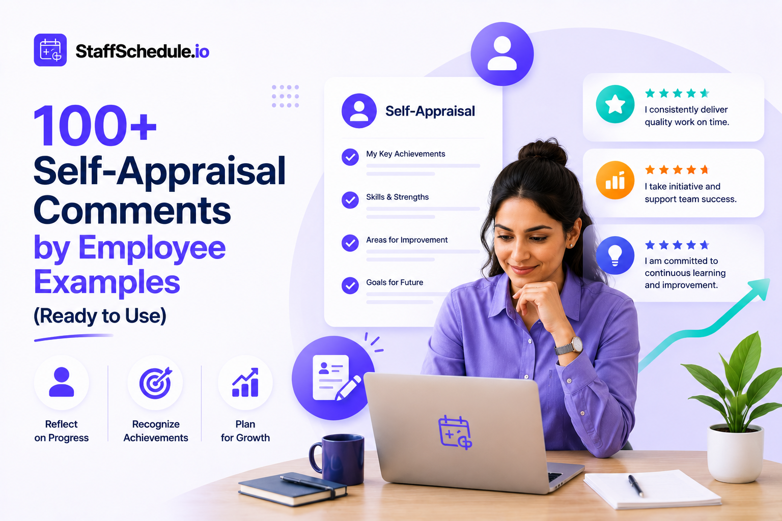 100+ Self-Appraisal Comments by Employee Examples (Ready to Use)