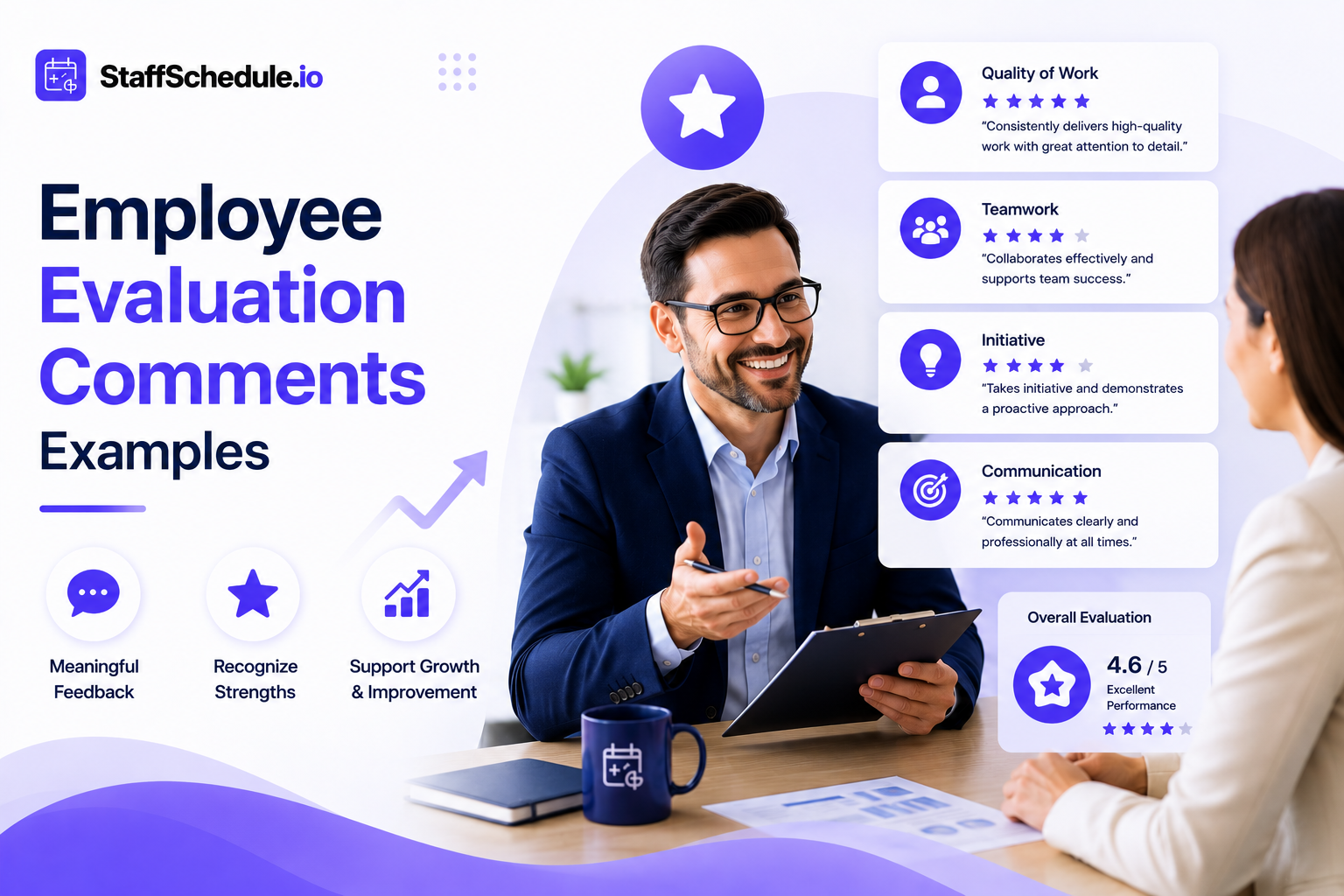 employee evaluation comments examples