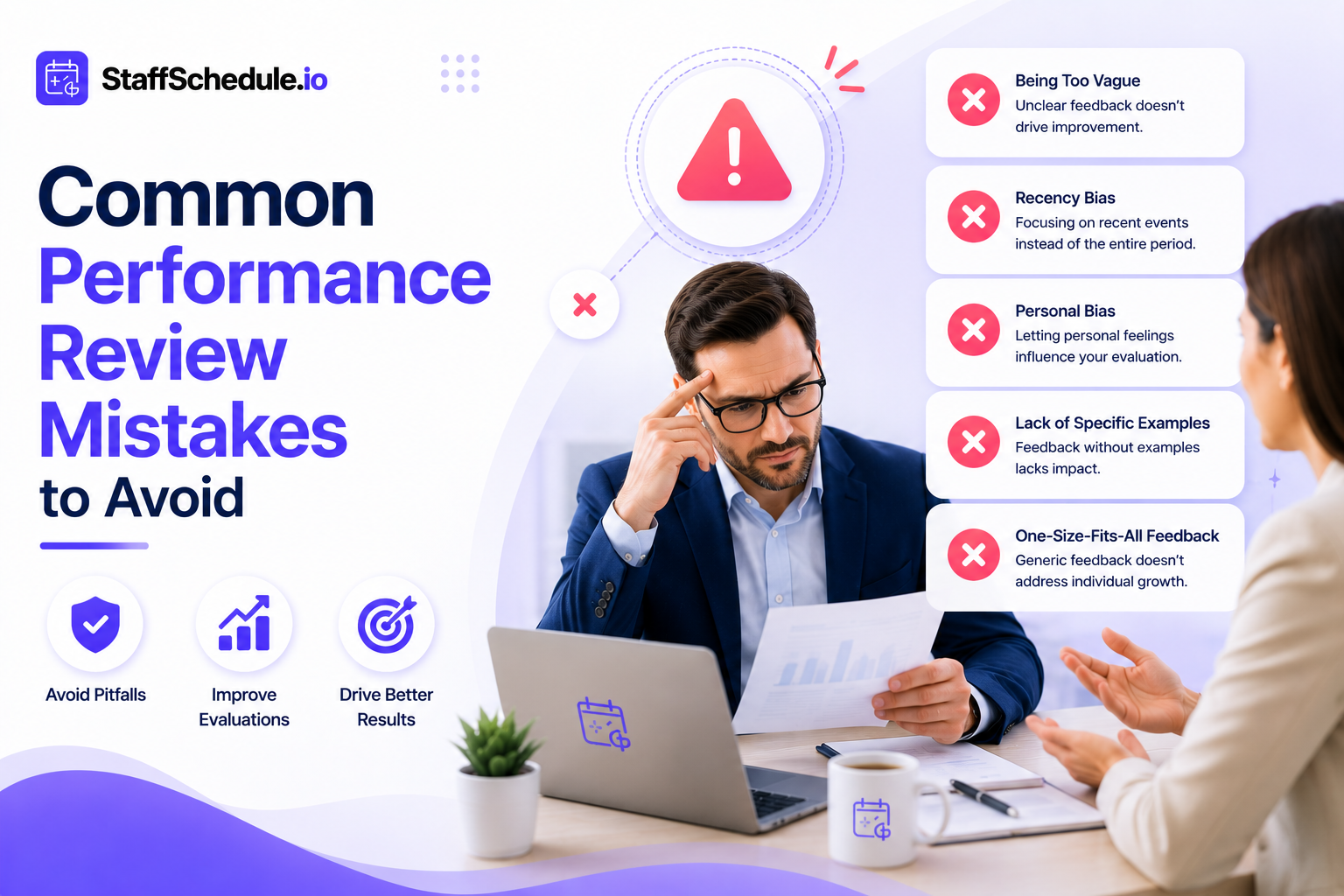 common performance review mistakes to avoid