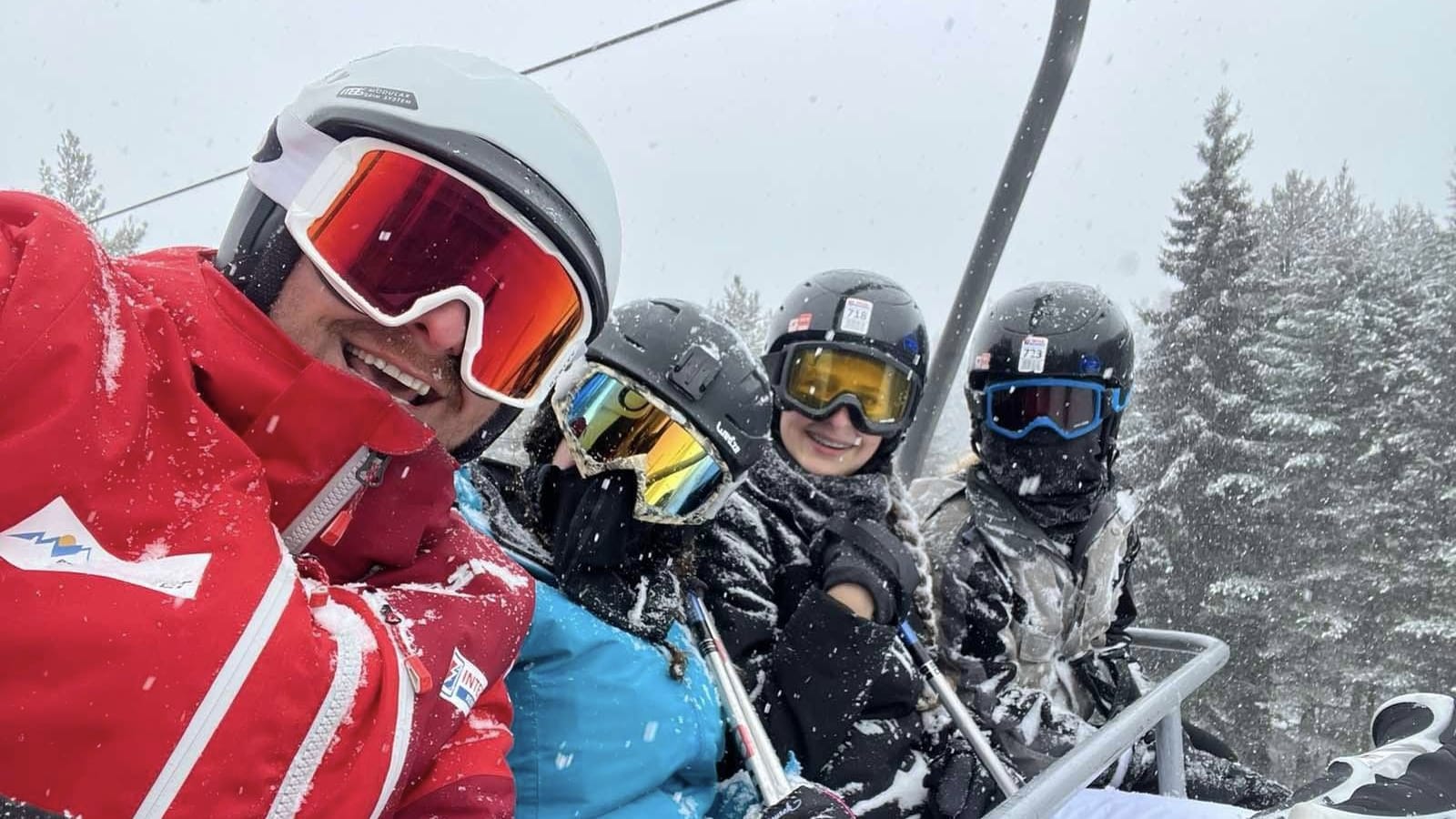 Well-Equipped Ski and Snowboard Riders Enjoy Snow Sports in Bansko Ski Zone Well-Equipped Ski and Snowboard Riders Enjoy Snow Sports in Bansko Ski Zone