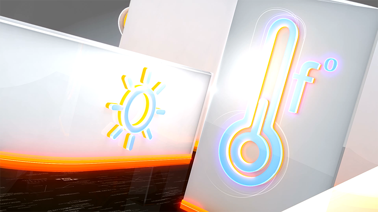 MOTION GRAPHICS, Channel Ident, Hourly Clock, Weather, Business , Sports, Headlines - Image 17