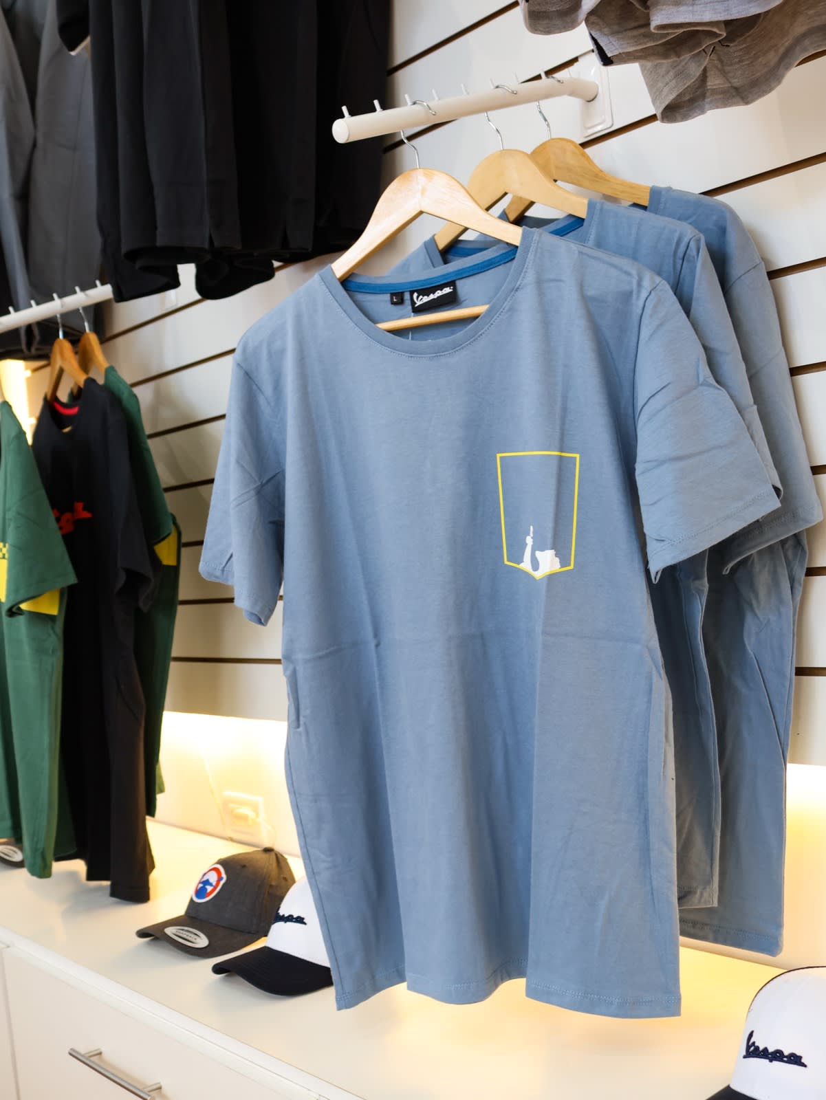 Remera Primavera Celeste Vespa 2