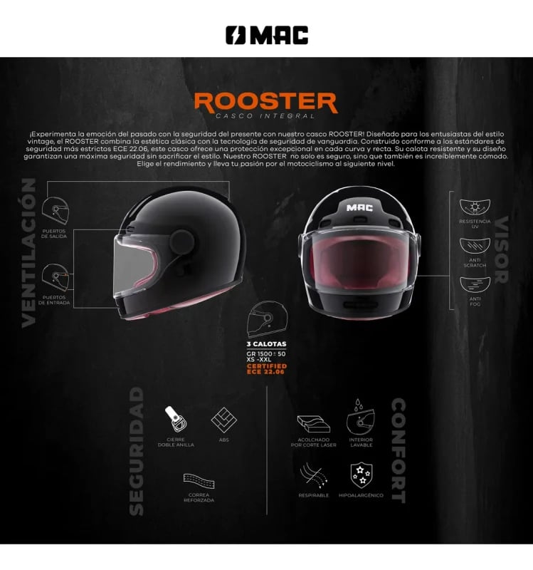 MAC FF006 Rooster Black Fire Matt 3