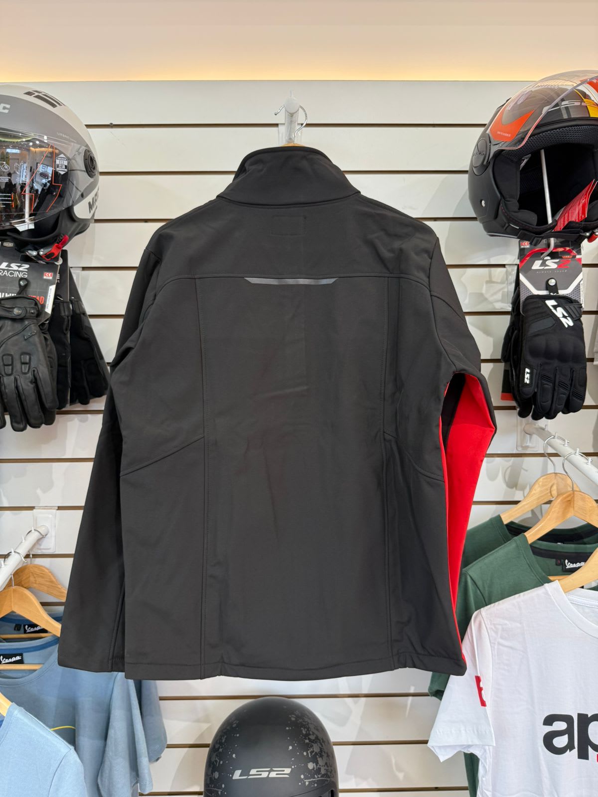 Campera Softshell Aprilia Negro - Thumbnail 4