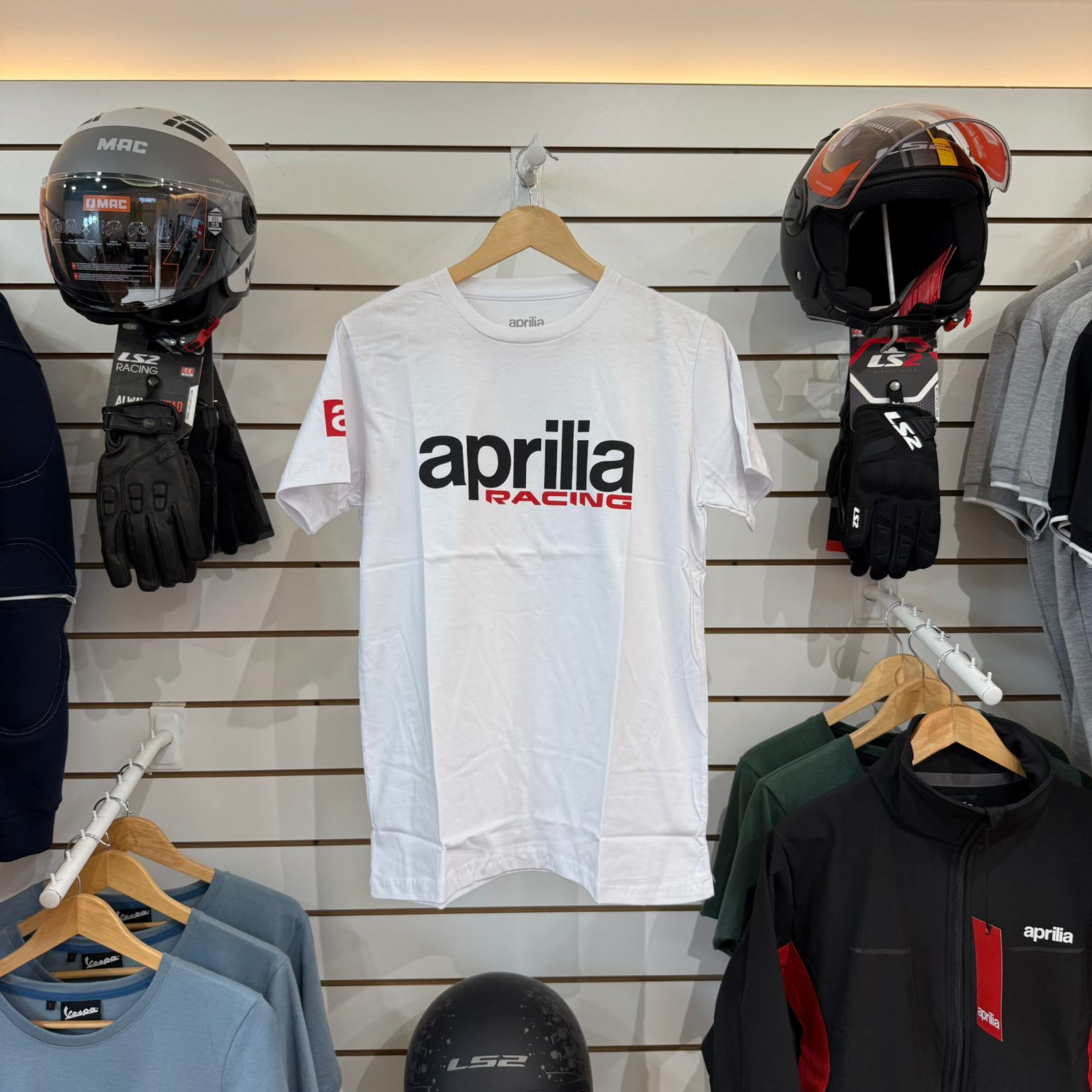 Remera Aprilia Logo Blanca - Thumbnail 3