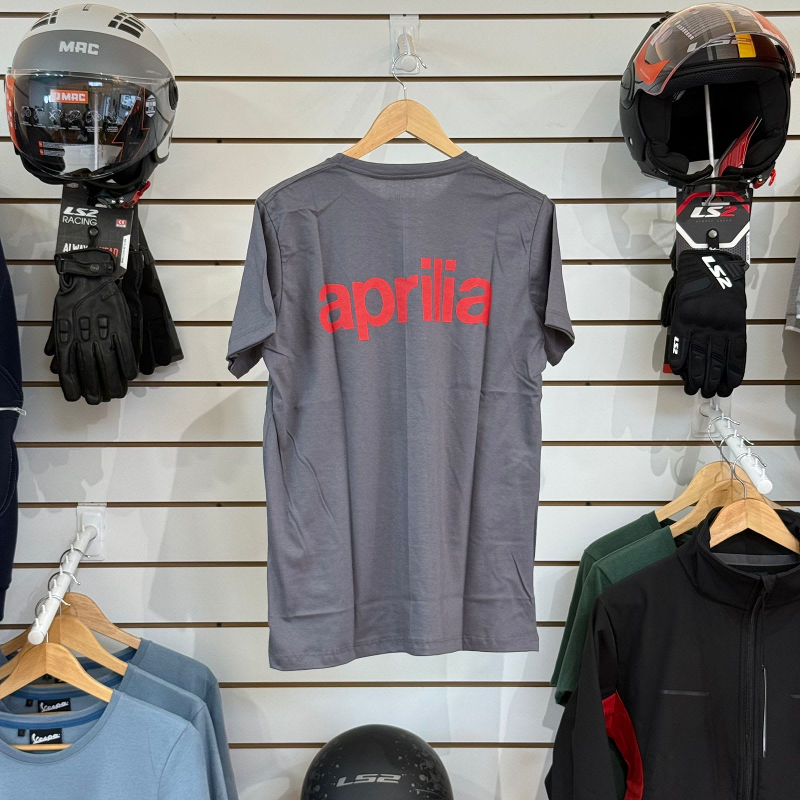 Remera Aprilia Gris Logo - Thumbnail 2