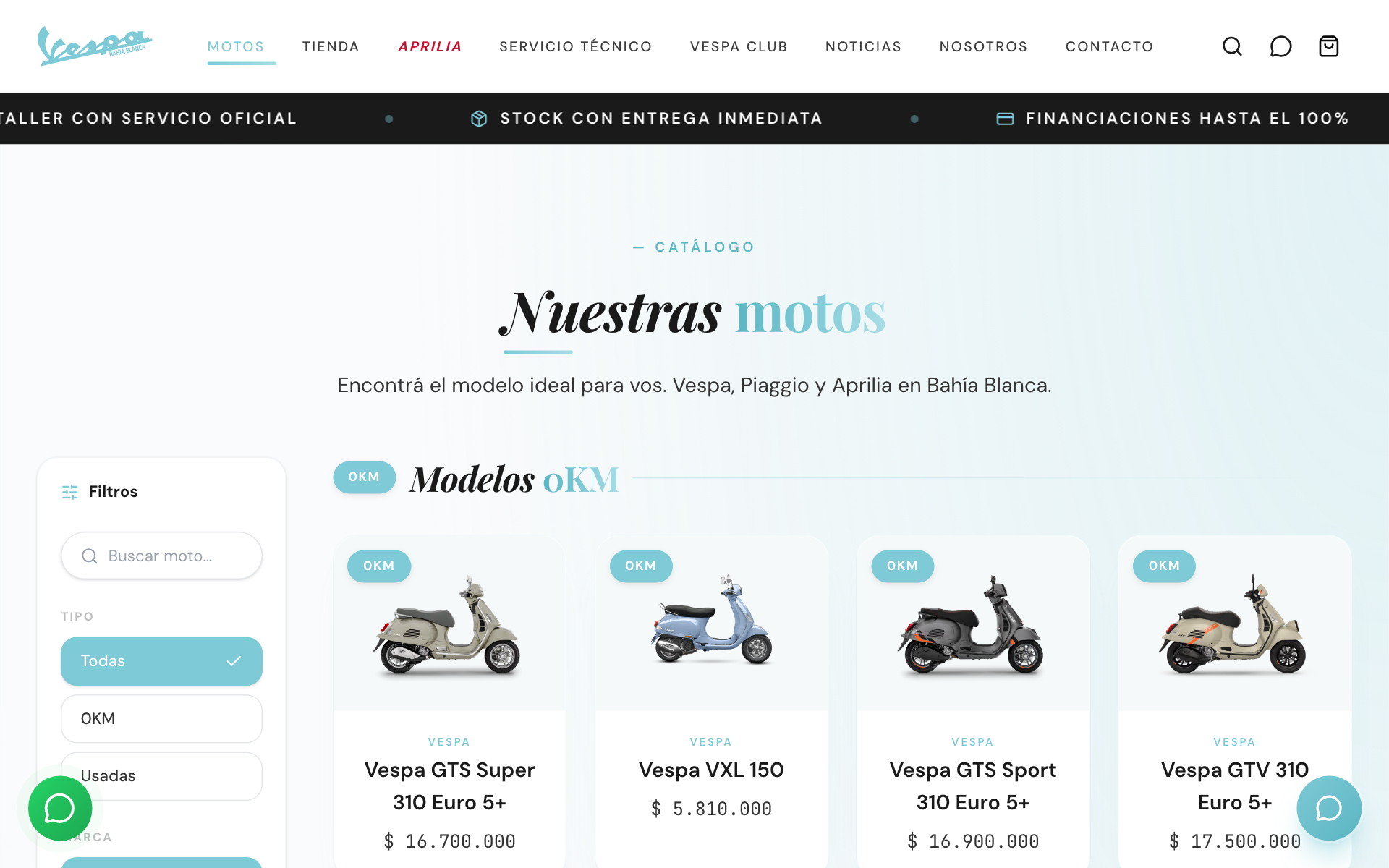 Catálogo de modelos