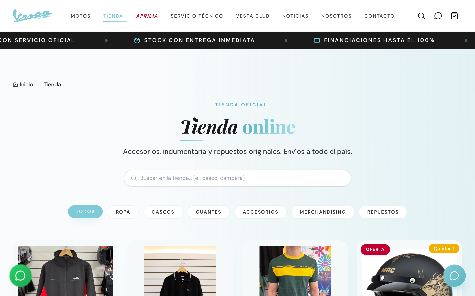 Tienda online oficial