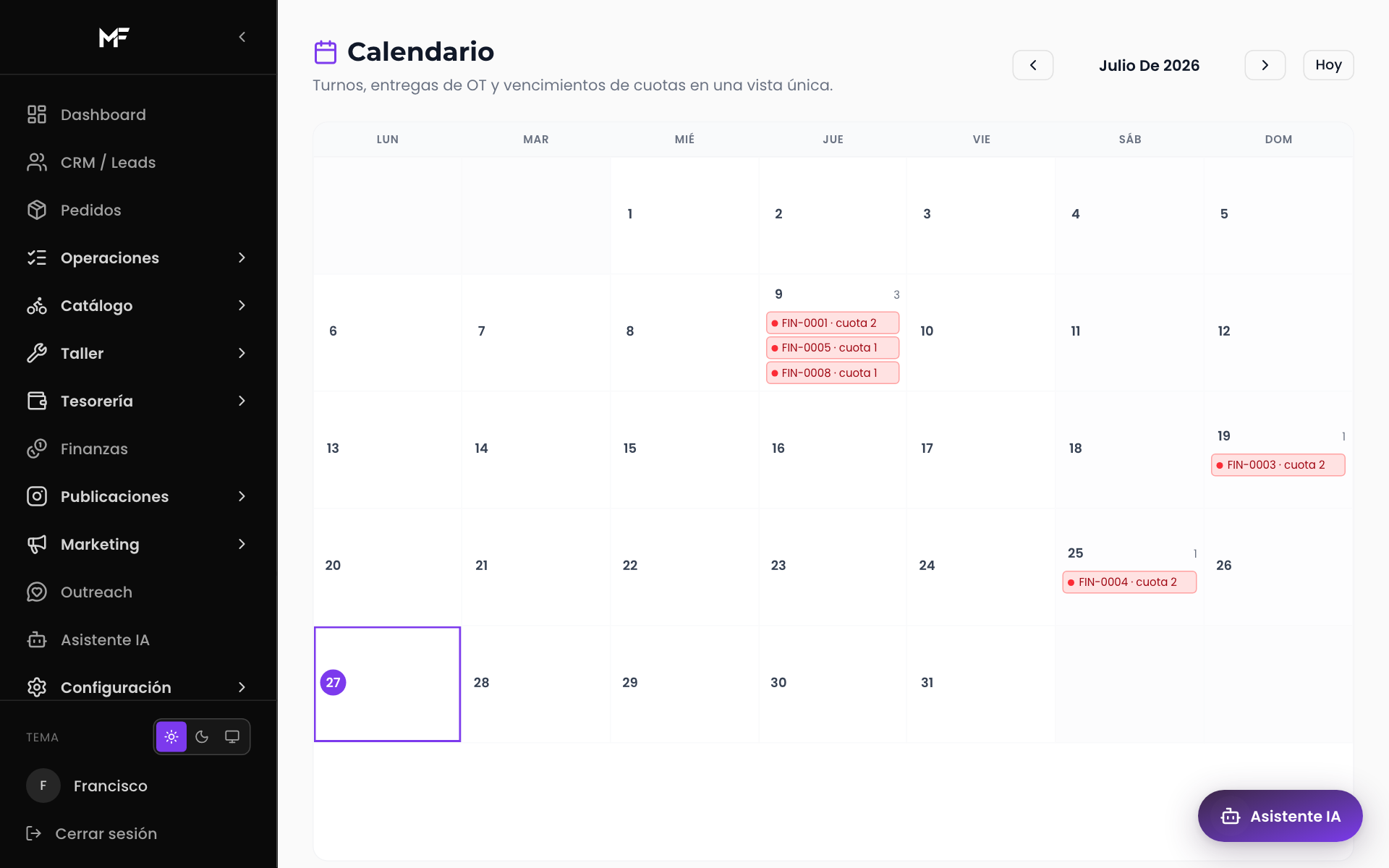 Calendario